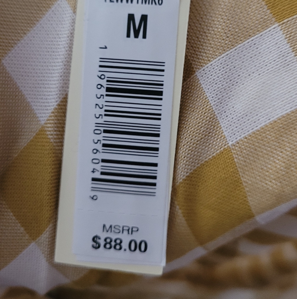 Max Studio Yellow Gingham Blouse - image 2